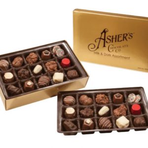 Asher’s 14.6oz Assorted Chocolates Gold Box