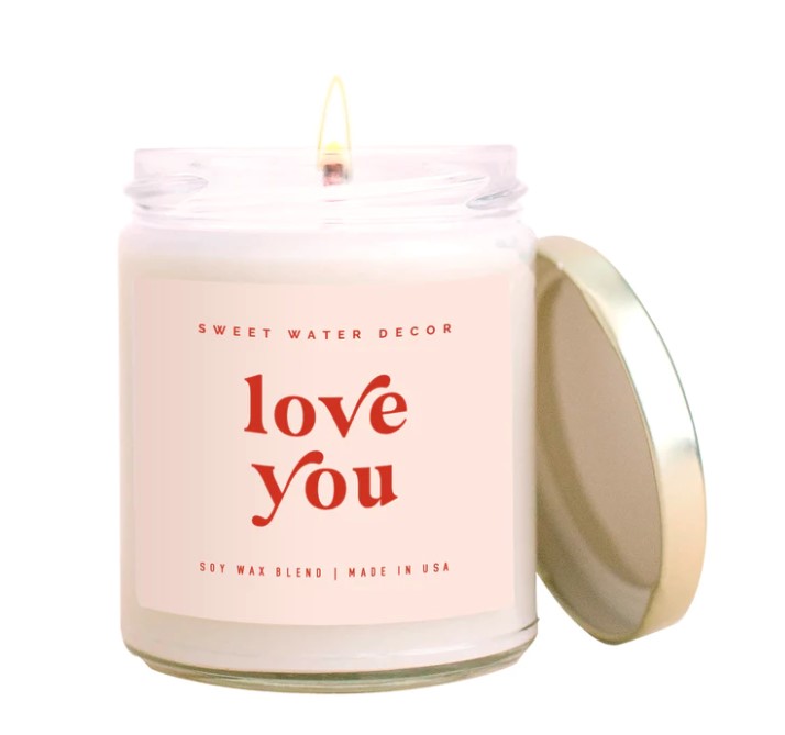 love you candle